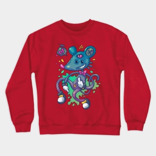 Mouse strange funny pose cartoon Crewneck Sweatshirt